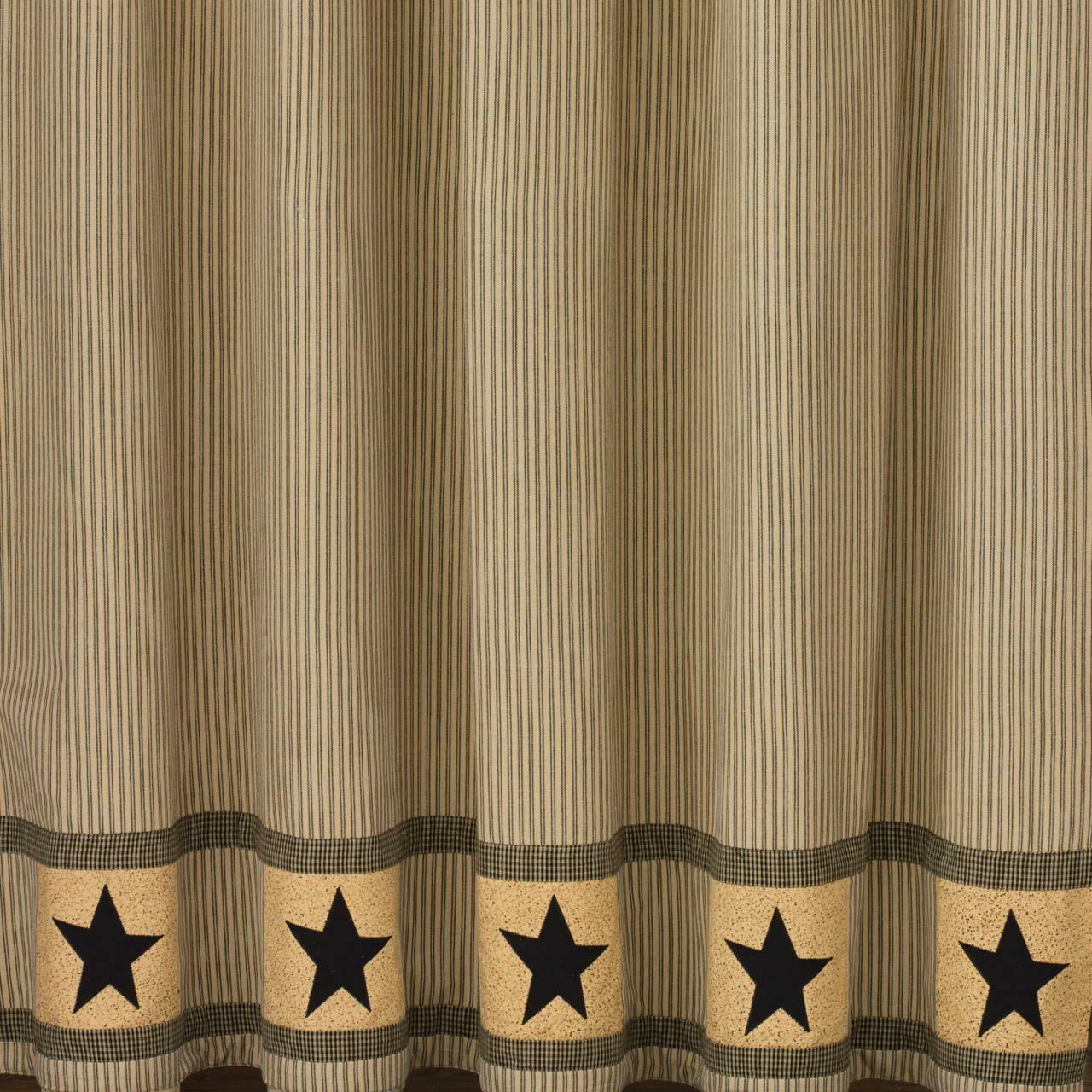 Primitive Star Shower Curtain - 72