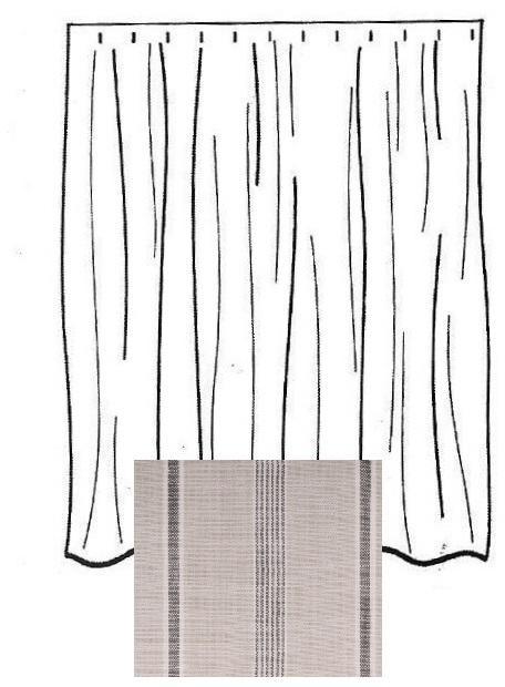 Farmhouse Stripe Shower Curtain SC112012 - The Fox Decor