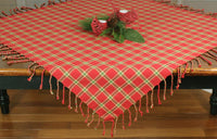 Yuletide Red Table Square SQ054019 - The Fox Decor
