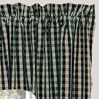 Black Nutmeg Heritage House Check Black Swag Lined SW100011 - The Fox Decor