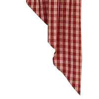 Barn Red Nutmeg Heritage House Check Barn Red Swag Lined SW100017 - The Fox Decor