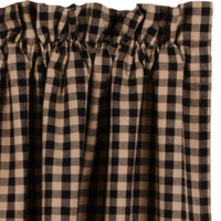 Black Nutmeg Heritage House Lace Swag Lined SW159011 - The Fox Decor