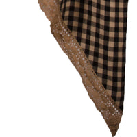 Black Nutmeg Heritage House Lace Swag Lined SW159011 - The Fox Decor