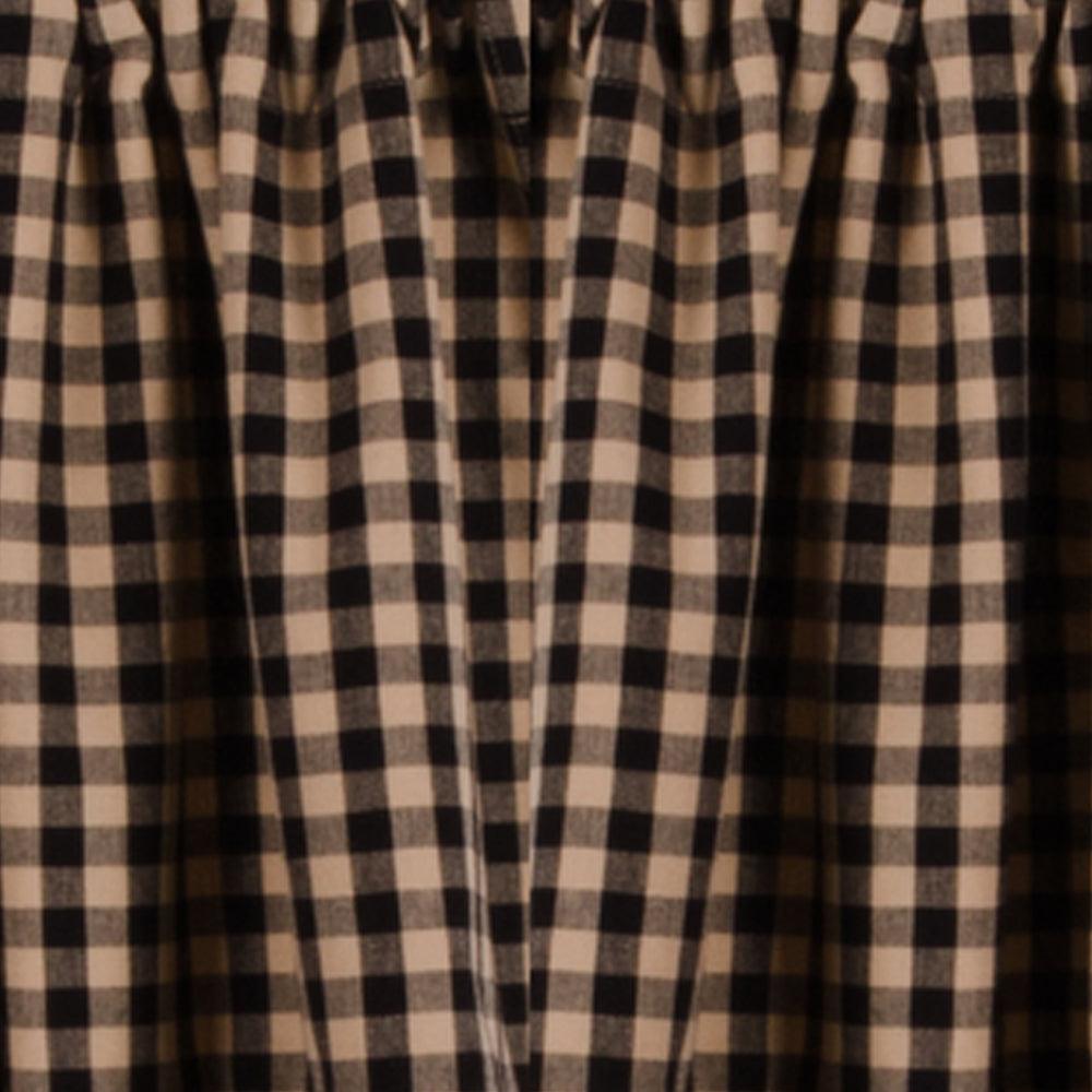 Black Nutmeg Heritage House Lace Swag Lined SW159011 - The Fox Decor