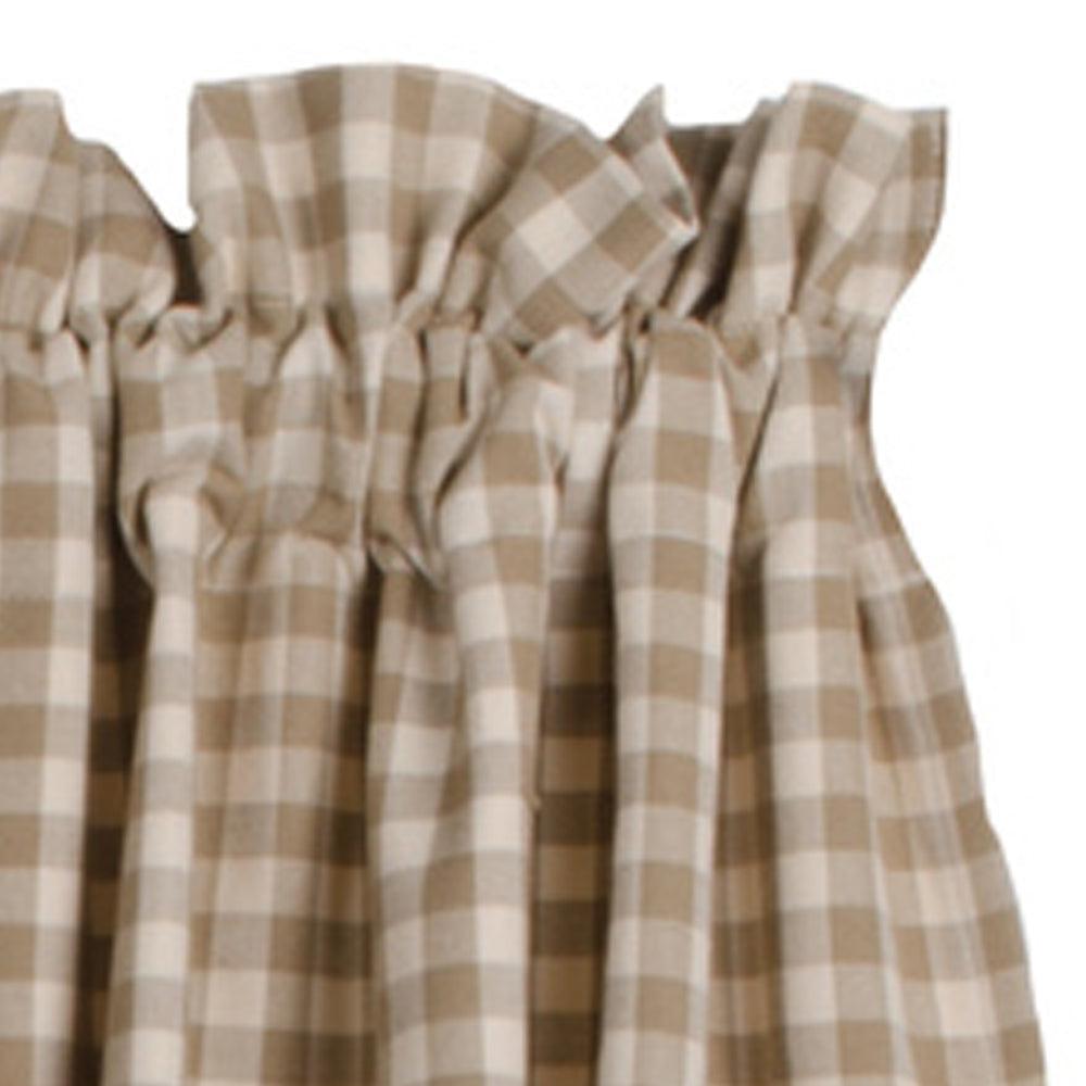 Oat Cream Heritage House Lace Swag Lined SW159023 - The Fox Decor