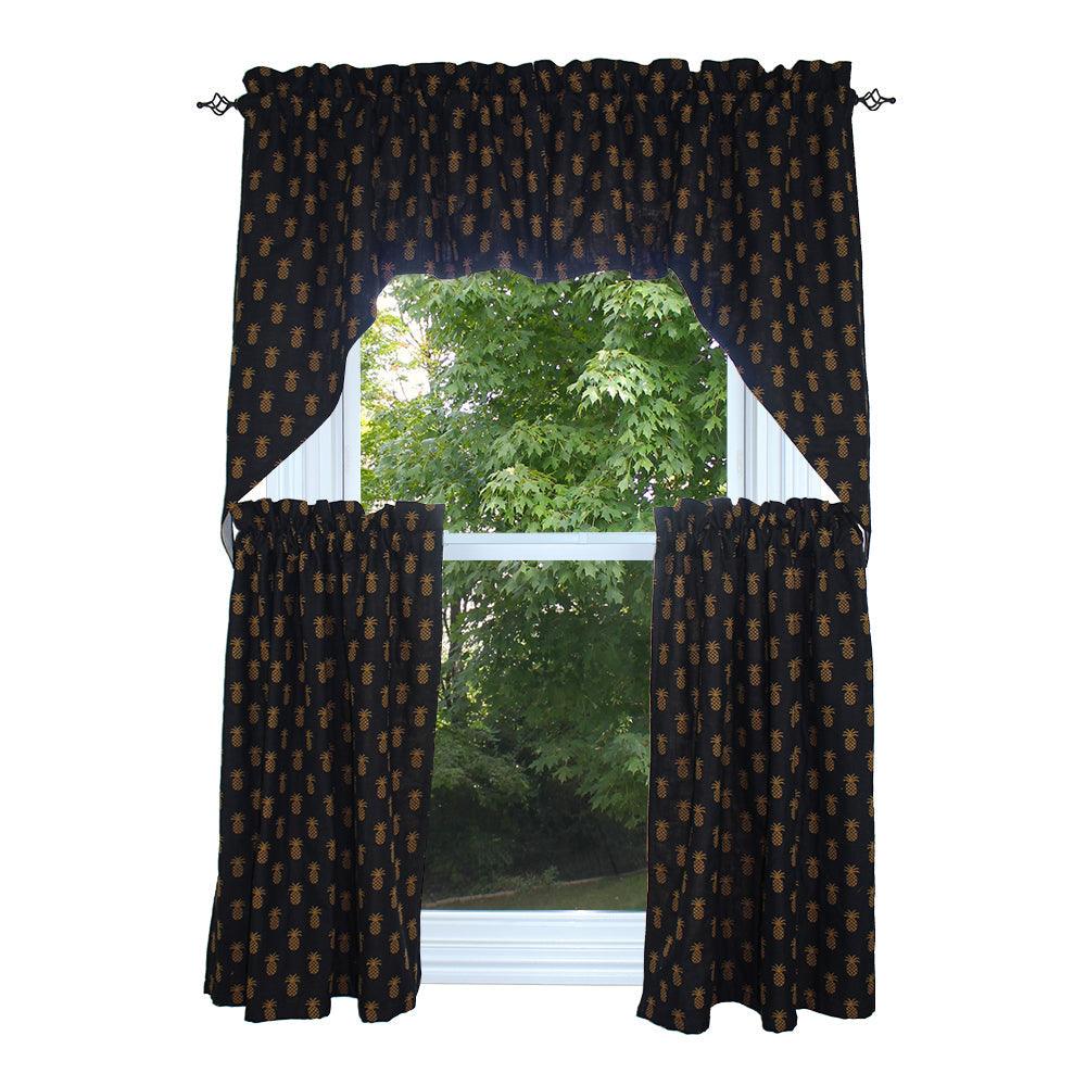 Pineapple Town - Black Swag SW660011 - The Fox Decor