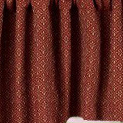 Barn Red Oat Philmont Jacquard Swag Lined SW850017 - The Fox Decor