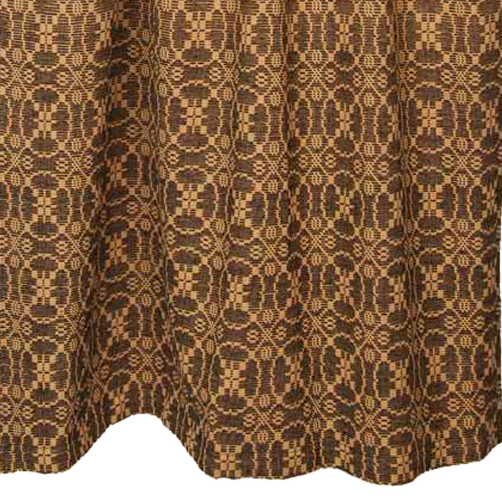 Black Tan Marshfield Jacquard 36" Tiers Lined T3106011 - The Fox Decor