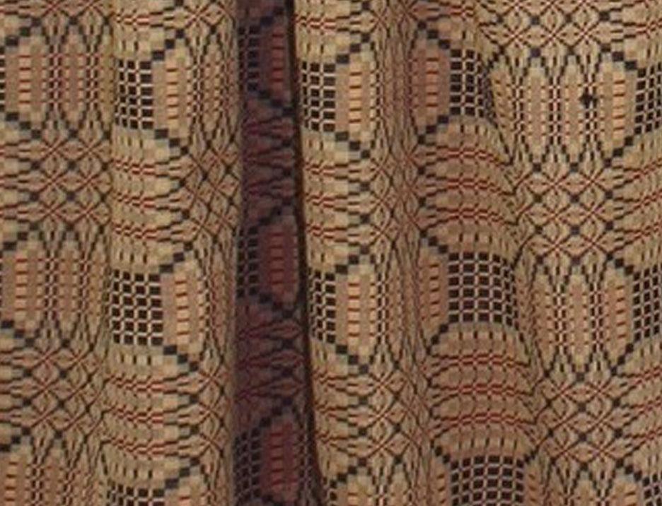 Trenton Jacquard Nutmeg Black Red Tiers T3243025 - The Fox Decor