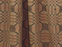 Trenton Jacquard Nutmeg Black Red Tiers T3243025 - The Fox Decor