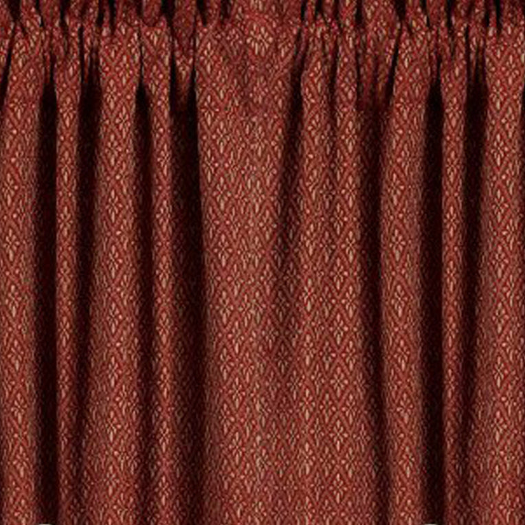 Barn Red Oat Philmont Jacquard 36" Tiers Lined T3850017 - The Fox Decor
