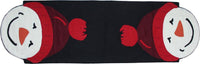 Snowman Black Table Runner 45 In T4084010 - The Fox Decor