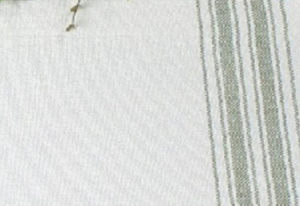 Grain Sack Sage Table Runner 45 In T4164009 - The Fox Decor