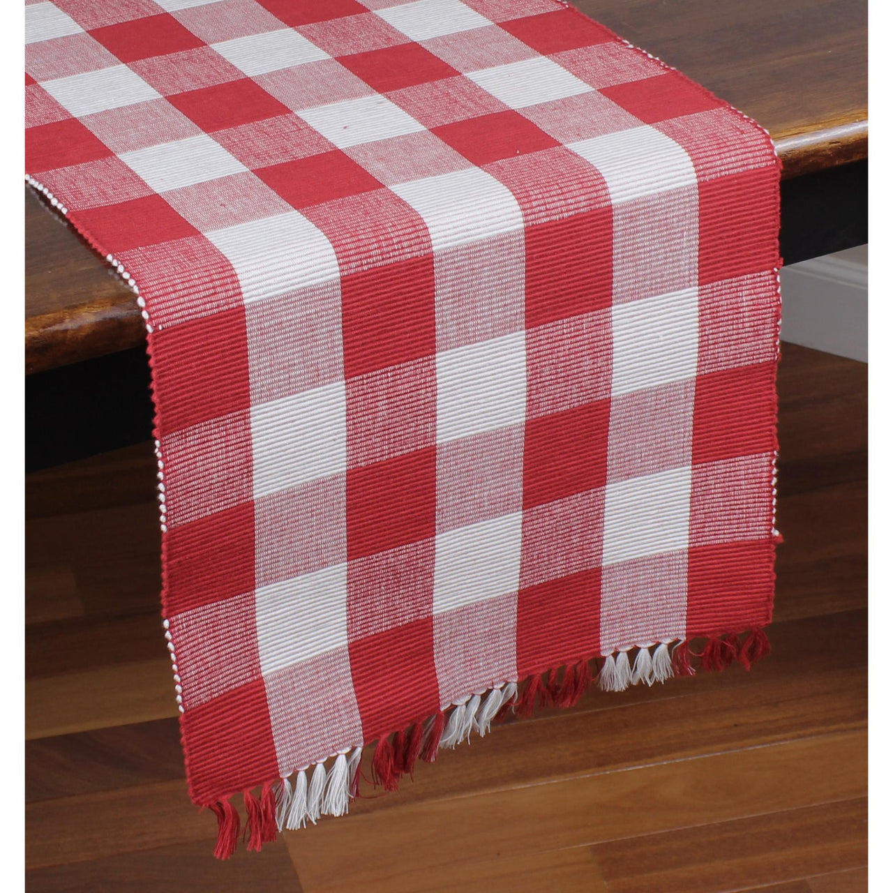 Buffalo Check Crimson Red Table Runner 14x45 T4510019 - The Fox Decor