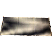 Black Nutmeg Heritage House Check Black Table Runner TR100011 - The Fox Decor