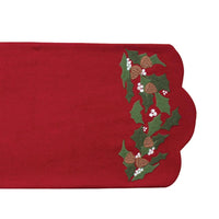 Holly & Pine Table Runner TR220031 - The Fox Decor