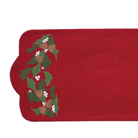 Holly & Pine Table Runner TR220031 - The Fox Decor