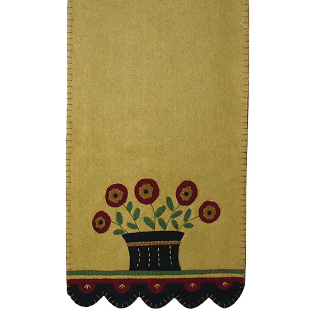 Folk Flower Basket Table Runner TR750003 - The Fox Decor