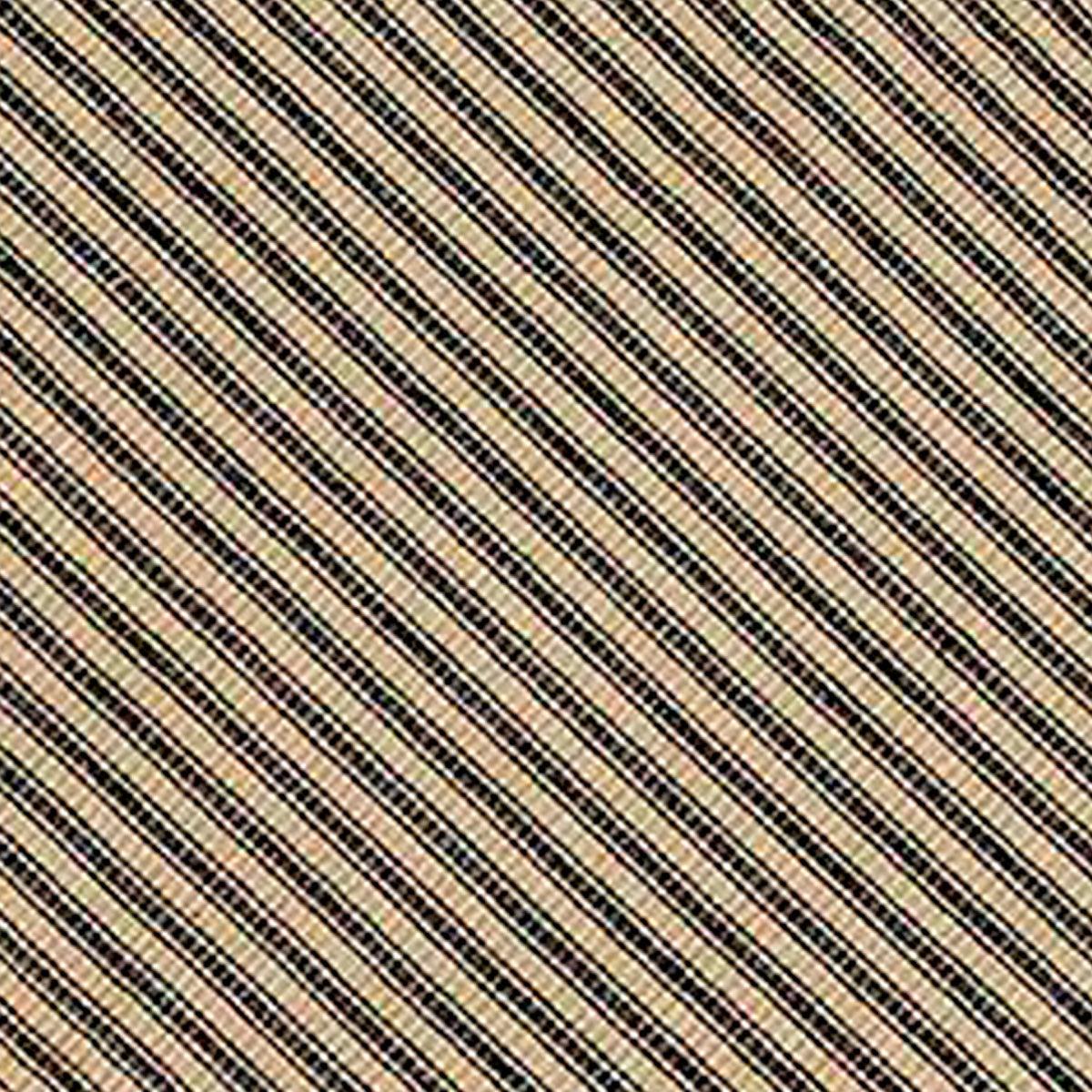 Black Nutmeg York Ticking Table Runner TR880011 - The Fox Decor