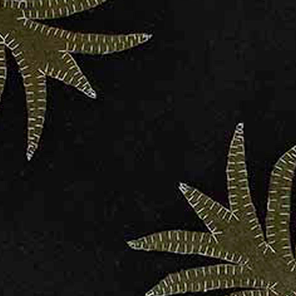 Black Folk Art Pineapple Table Runner TRAR0058 - The Fox Decor