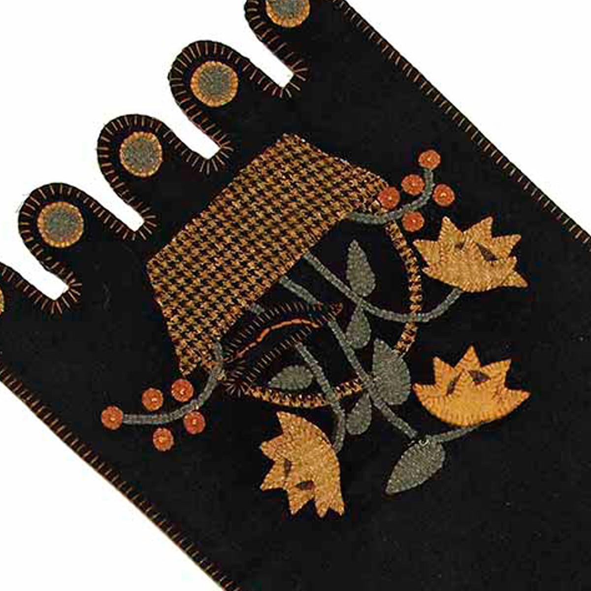 Crow In A Basket Table Runner TRAR0059 - The Fox Decor
