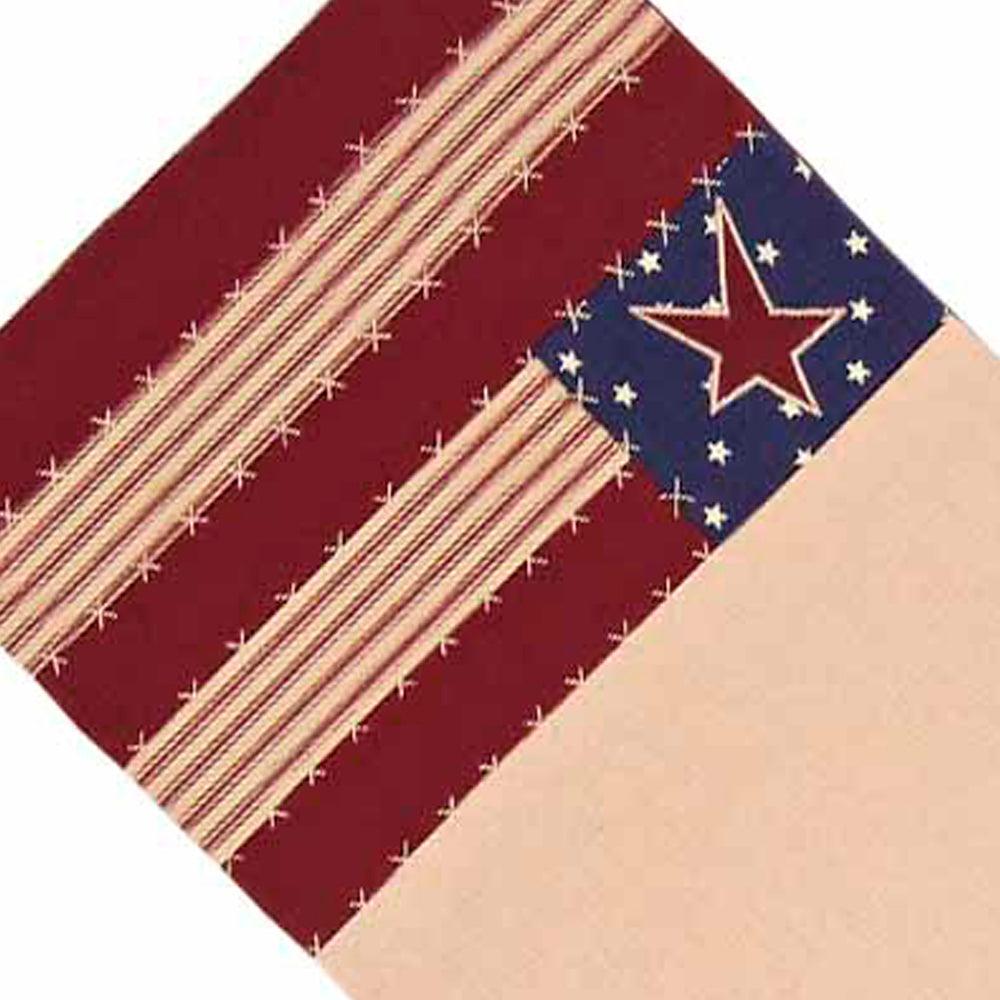 Nutmeg Indigo Barn Red Stars And Stripes Table Runner TRAR0113 - The Fox Decor