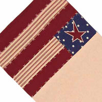 Nutmeg Indigo Barn Red Stars And Stripes Table Runner TRAR0113 - The Fox Decor