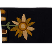 Sunflower Power Table Runner Black TRDG0037 - The Fox Decor