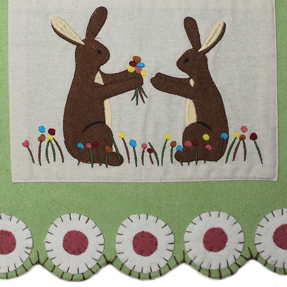 Bunny Be Mine Table Runner TRGD6800 - The Fox Decor