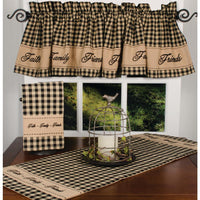Black Nutmeg Faith Family Friends Table Runner TRRE0208 - The Fox Decor