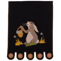 Black Bunny And A Basket Table Runner TRWT0069 - The Fox Decor