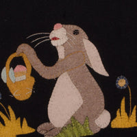 Black Bunny And A Basket Table Runner TRWT0069 - The Fox Decor