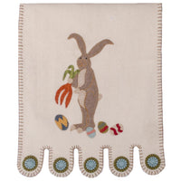 Cream Bunny And Eggs Table Runner TRWT0070 - The Fox Decor