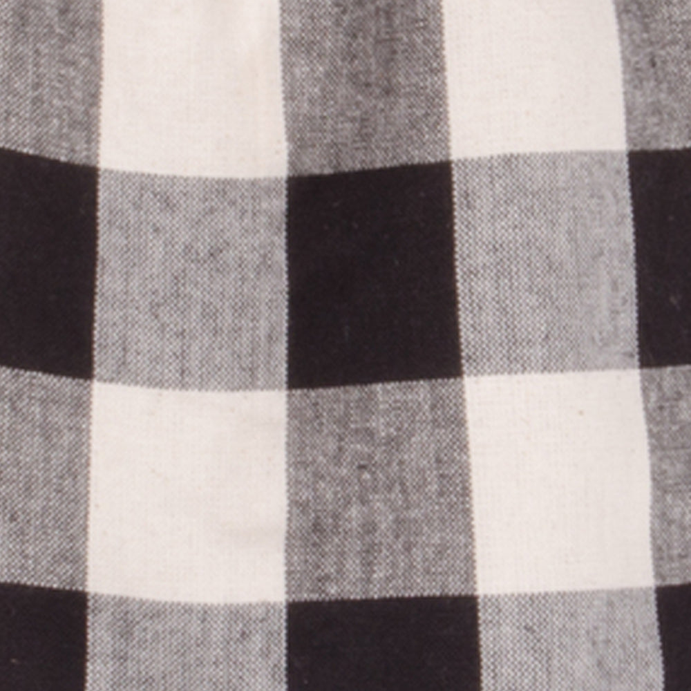 Black Buttermilk Buffalo Check Tab Towel Set Of Two TT510011