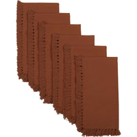 Thumbnail for Cassidy Rust Napkin Set of 6 18x18 VHC Brands