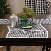 Emmie Black Placemat Set of 6 VHC Brands - The Fox Decor