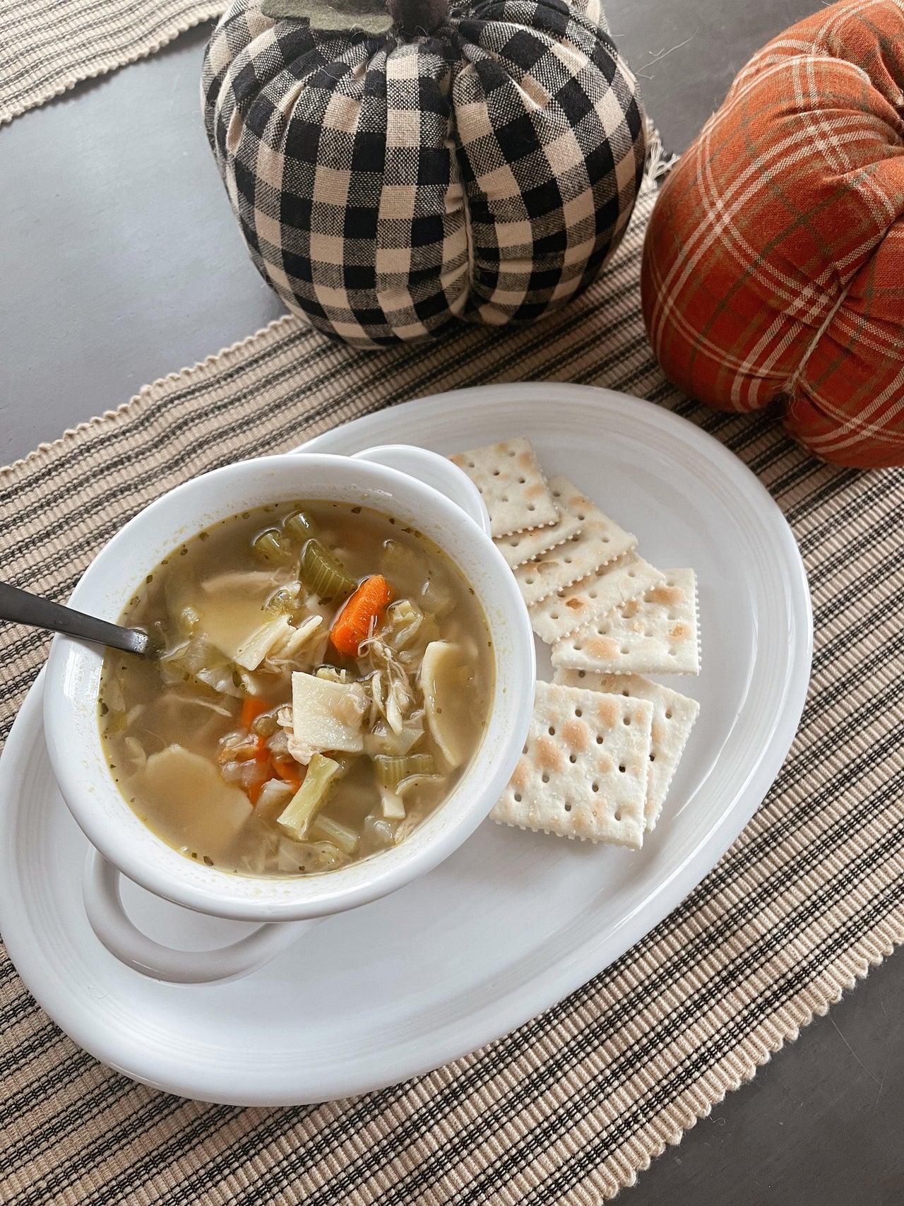 Black Nutmeg York Ticking Placemat Set Of Six PM880011 - The Fox Decor