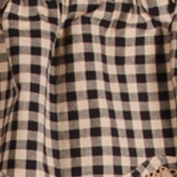 Heritage House Black Nutmeg Lace Fairfield Valance Lined VF159011 - The Fox Decor