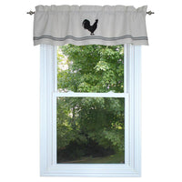 Farmhouse Rooster - Cream Valance VL550005 - The Fox Decor