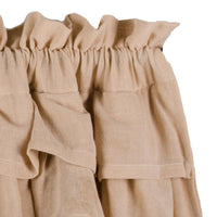 Cream Heirloom Cream Ruffled Valance Unlined VR010005 - The Fox Decor