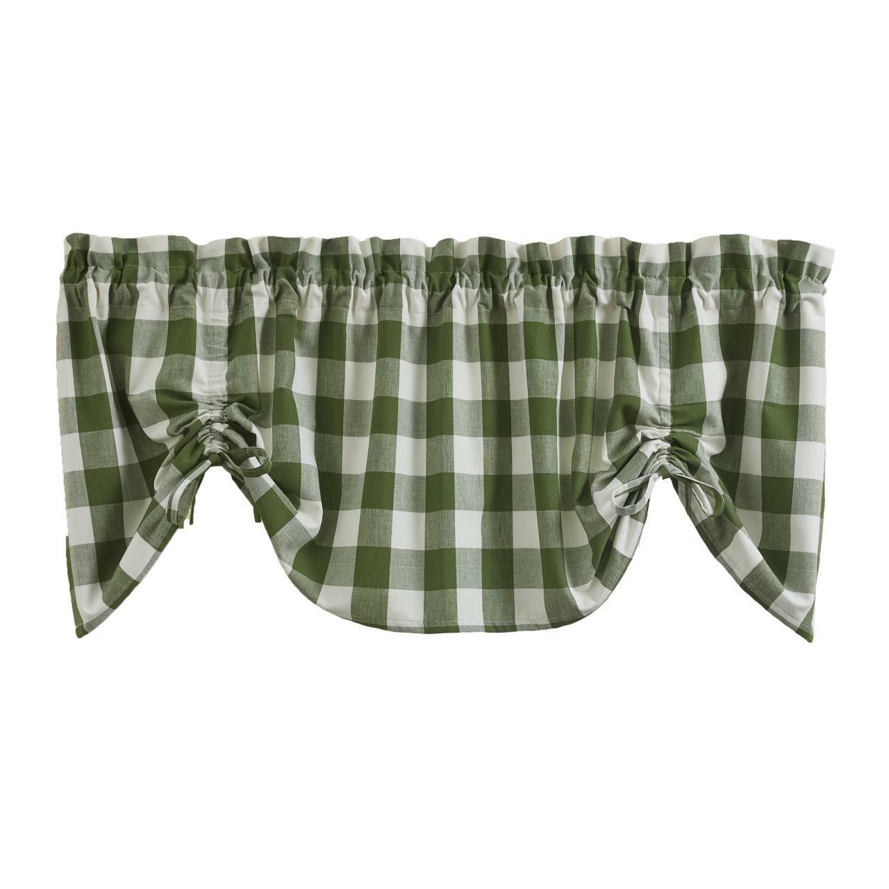 Wicklow Check Valance - Farmhouse Sage Park designs - The Fox Decor