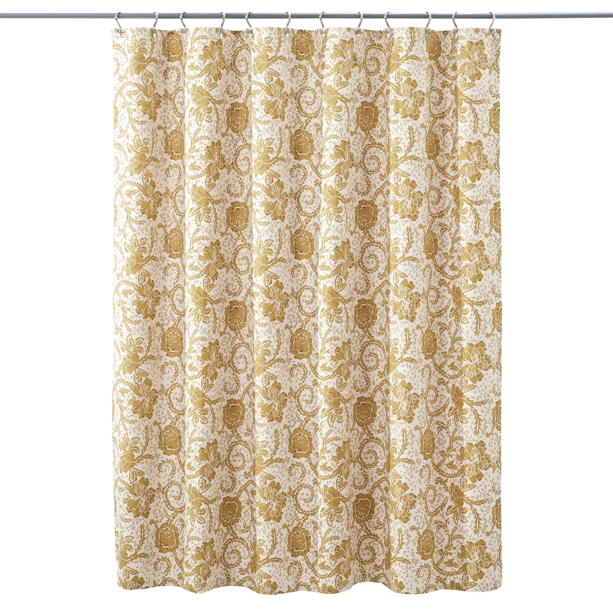 Dorset Gold Floral Shower Curtain 72