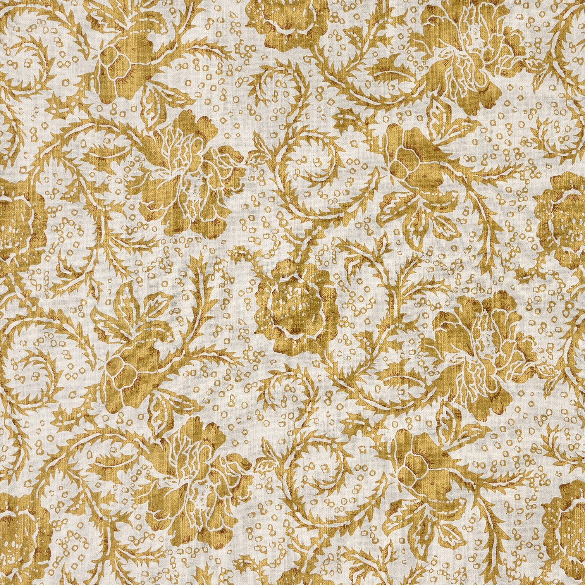 Dorset Gold Floral Shower Curtain 72