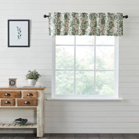 Thumbnail for Dorset Green Floral Valance Curtain 16x72 VHC Brands - The Fox Decor