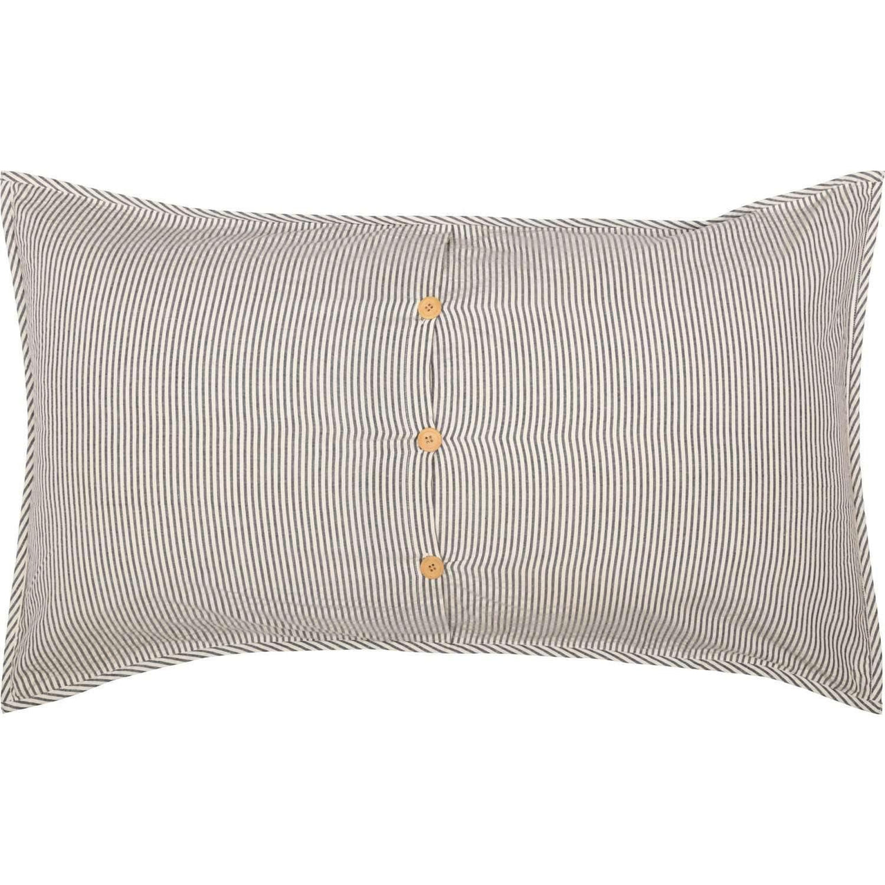 VHC Brands Americana Twin Coverlet - Hatteras Blue Ticking Seersucker Striped, 100% Cotton Pre-Washed, Denim Blue