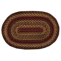 Thumbnail for Cinnamon Oval & Heart Shape Braided Rug rugs CWI Gifts 20x30 Inches 