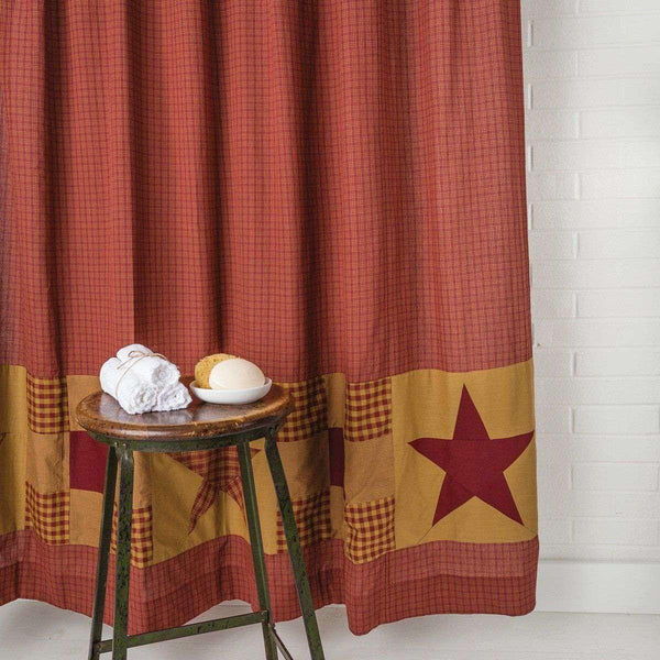 Park Designs Primitive popular Star Country Shower Curtain