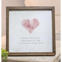 *Framed Watercolor Art - Heart - The Fox Decor