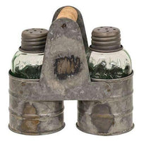 Thumbnail for Galvanized Salt & Pepper Shaker Caddy - The Fox Decor