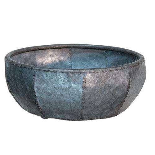 Hammered Tin Bowl, 10" - The Fox Decor